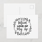 Mama Liebe meines Lebens Postkarte (Vorne/Hinten)