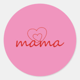 Mama Liebe Muttertagsgeschenk für das beste MAMA-T Runder Aufkleber