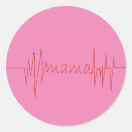 Mama Liebe Muttertagsgeschenk für das beste MAMA-T Runder Aufkleber