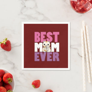 Mama Liebe Muttertagsgeschenk für das beste MAMA-T Serviette