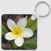 Mama Liebe Sie Weiß und Gelb Schlüsselanhänger (Rückseite)