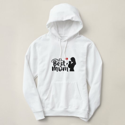 Mama Liebe Typografie Moderne und schöne Kunst Hoodie (Design vorne)
