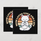 Mama Lieben Katzen und Yoga (Vorne/Hinten)