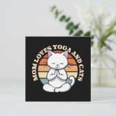 Mama Lieben Katzen und Yoga (Stehend Vorderseite)