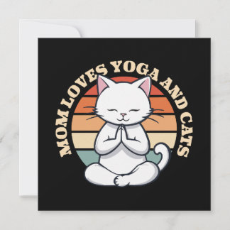Mama Lieben Katzen und Yoga