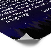 Mama Liebhaber | Zu meiner Mama Liebe Sie sehr Poster (Ecke)