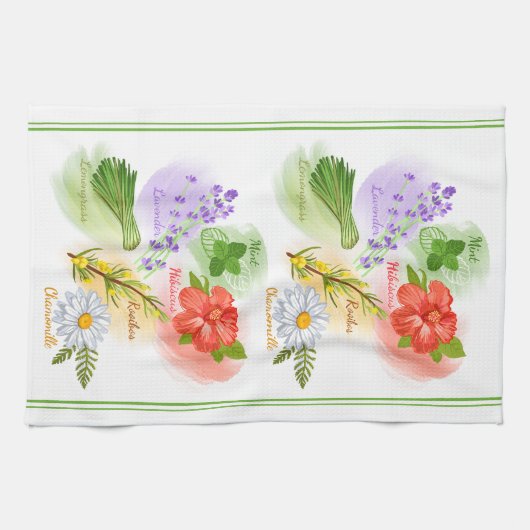 Mama-Lieblings-Kräutertee Geschirrtuch (Horizontal)