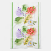 Mama-Lieblings-Kräutertee Geschirrtuch (Vertikal)