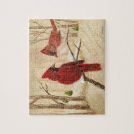 Mama Lieblings-Rotvögel Puzzle