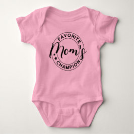 Mama-Lieblingschampion Pink Baby Strampler
