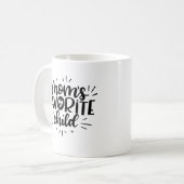 Mama Lieblingskind, handschriftlich Kaffeetasse (Vorderseite Links)