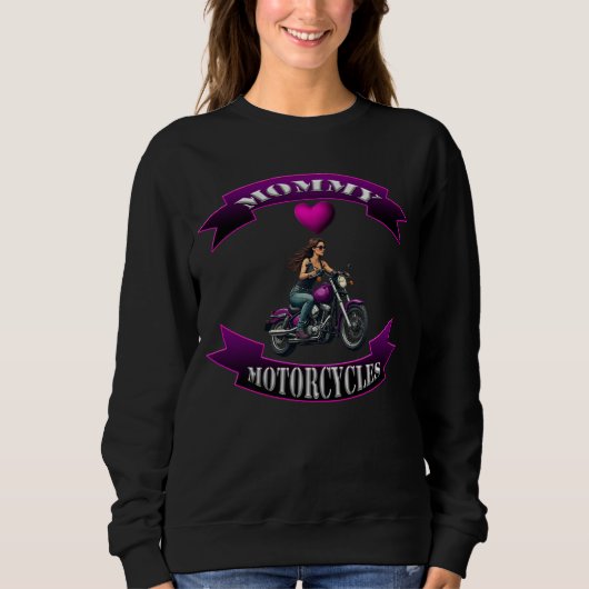 Mama liebt Motorräder Sweatshirt (Vorderseite)