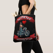 Mama liebt Motorräder Tasche (Von Nahem)