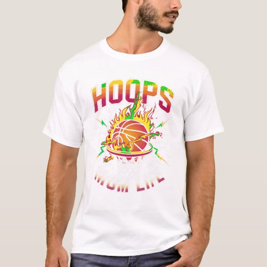 Mama Life Basketball Player T-Shirt (Vorderseite)