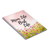 Mama Life Best Life Notizblock (Rechte Seite)