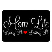 Mama Life Black Magnet (Horizontal)