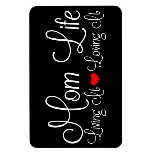 Mama Life Black Magnet (Vertikal)