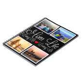 Mama Life Black Personalisiert Foto Notizblock (Linke Seite)