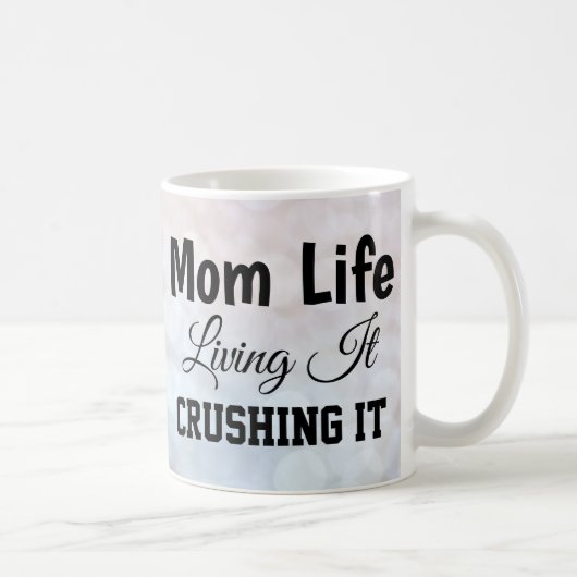 Mama Life Bokeh Glitzern Tasse (Rechts)