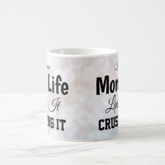 Mama Life Bokeh personalisierte Mug Kaffeetasse (Mittel)
