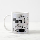 Mama Life Bokeh personalisierte Mug Kaffeetasse (Links)