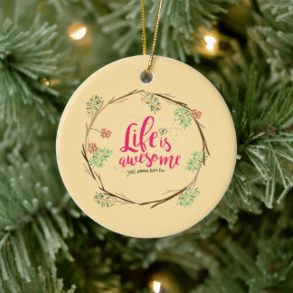 Mama Life Design mit lustigen und sinnvollen Gegen Keramik Ornament