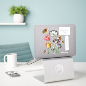 Mama Life Floral Butterfly Aufkleber (Laptop auf Schreibtisch)