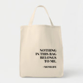 Mama Life | Fun Slogan Moderne Minimalistische Mut Tragetasche (Vorne)