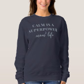 Mama Life Funny Inspiration Typografy Simple Sweatshirt (Vorderseite)
