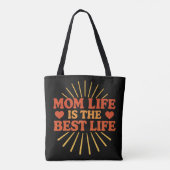 Mama Life ist das beste Leben Tasche (Rückseite)