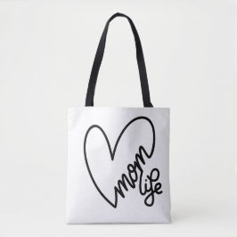 MAMA LIFE LEINWAND TOTE BAG TASCHE