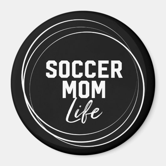 Mama Life Magnet - Schwarz (Vorne)