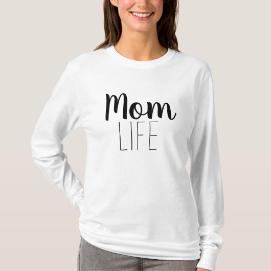 Mama Life Moderne T-Shirt (Vorderseite)