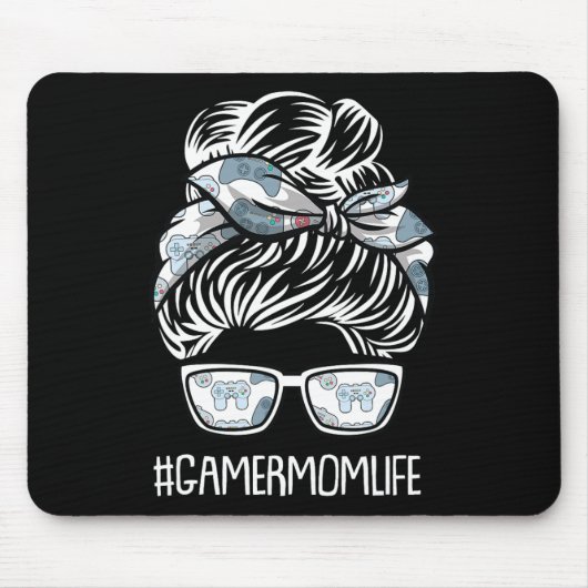 Mama Life Mthers-day Gaming Video-Game Controller Mousepad (Vorne)