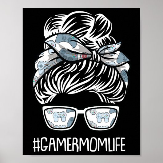 Mama Life Mthers-day Gaming Video-Game Controller Poster (Vorne)