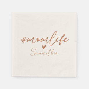 Mama Life - Rustikale Gestaltung Serviette