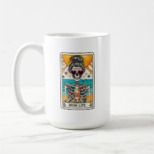 Mama Life Skeleton Tarot Card Kaffeekarte Tasse