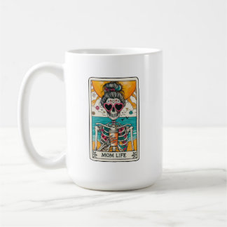 Mama Life Skeleton Tarot Card Kaffeekarte Tasse