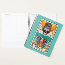 Mama Life Skeleton Tarot Card Planner