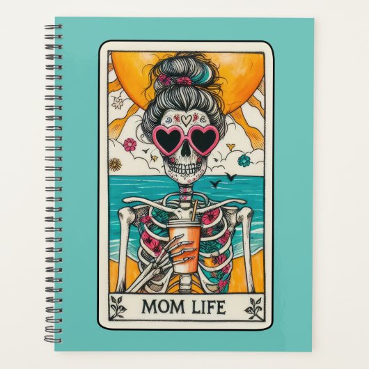 Mama Life Skeleton Tarot Card Planner Planer (Vorderseite)