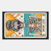 Mama Life Skeleton Tarot Card Stickers (Vorderseite)