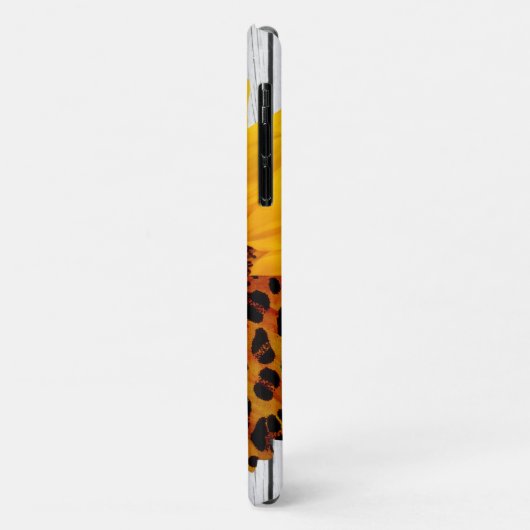 Mama Life Sonnenblume mit Holz Case-Mate iPhone Hülle (Hinten/Links)