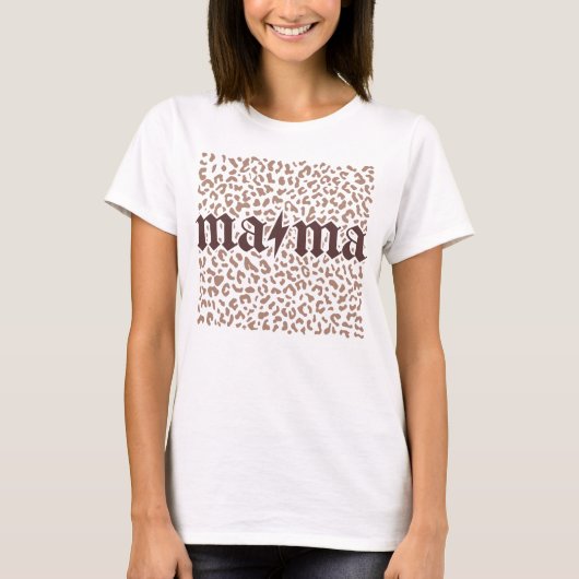 Mama Lighting Leopard T-Shirt (Vorderseite)