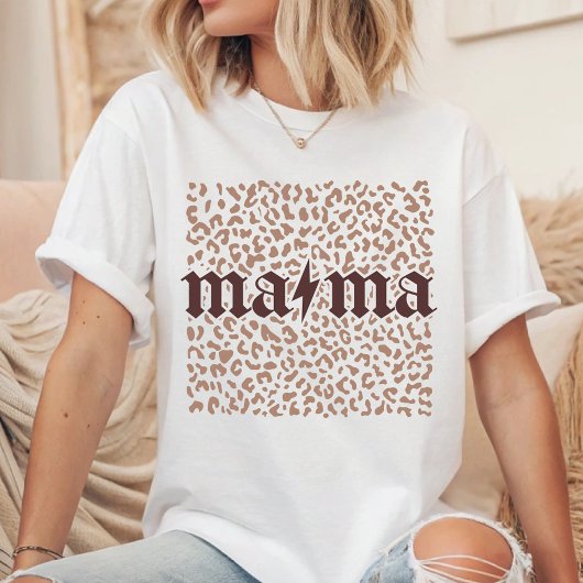 Mama Lighting Leopard T-Shirt