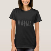 Mama Lightning Bolt Cheetah Print Mother's Day T-Shirt (Vorderseite)