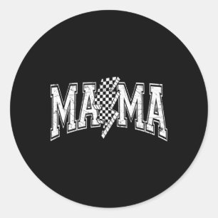 Mama Lightning Mütter zum Muttertag in Schach Runder Aufkleber