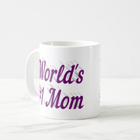 Mama lila Halbtext-Tasse Kaffeetasse (Vorderseite Links)