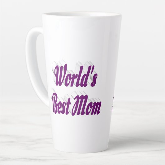 Mama lila Text Milchtasse (Linke Ecke)