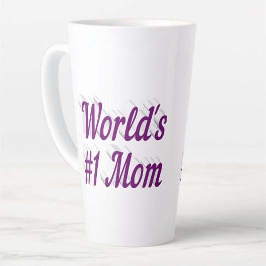 Mama lila Text Milchtasse (Linke Ecke)