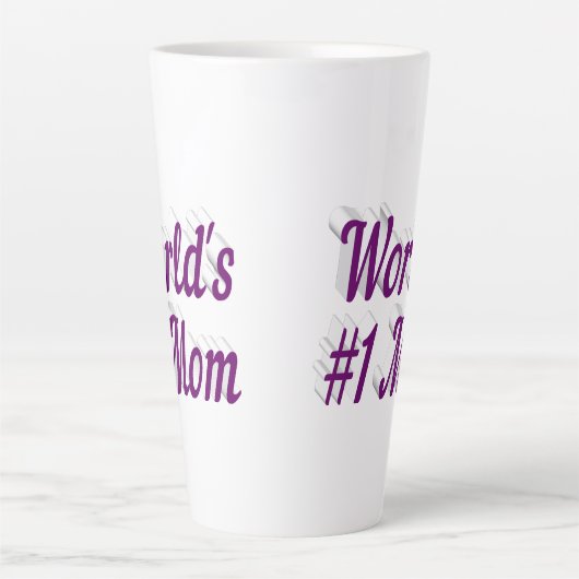 Mama lila Text Milchtasse (Vorderseite)